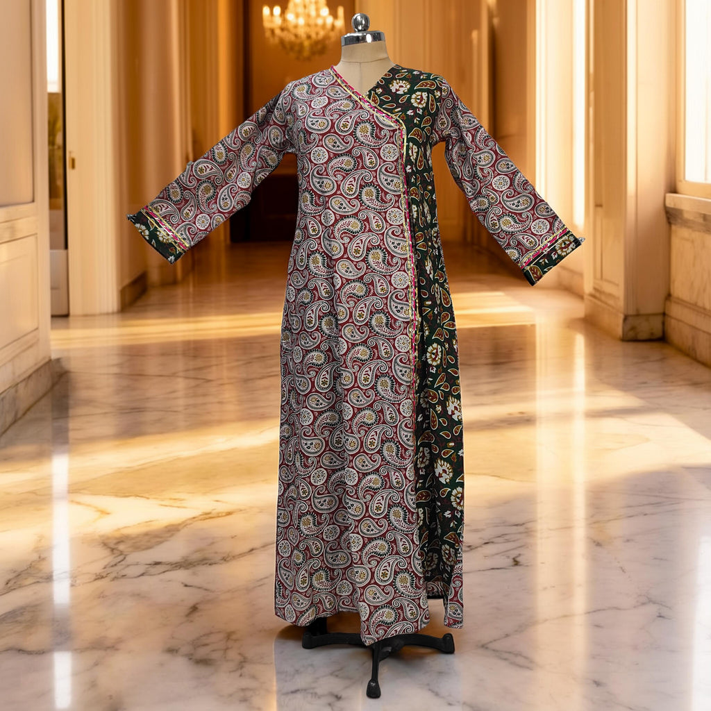2XL-3XL Lupiness Cotton Dress Jalabiya 57" Long 25277-1324 JP
