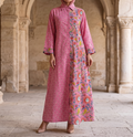 XS/S Singapore Printed Cotton Dress 54" Long Jalabiya 25286-1325 JP