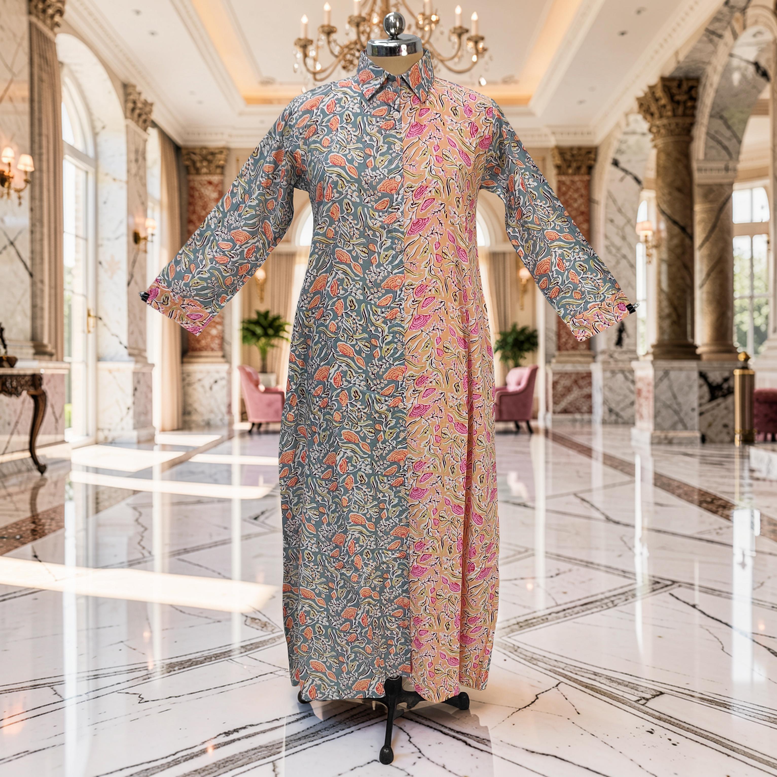XS-S Singapore Cotton Dress Jalabiya 54" Long 25290-1325 JP