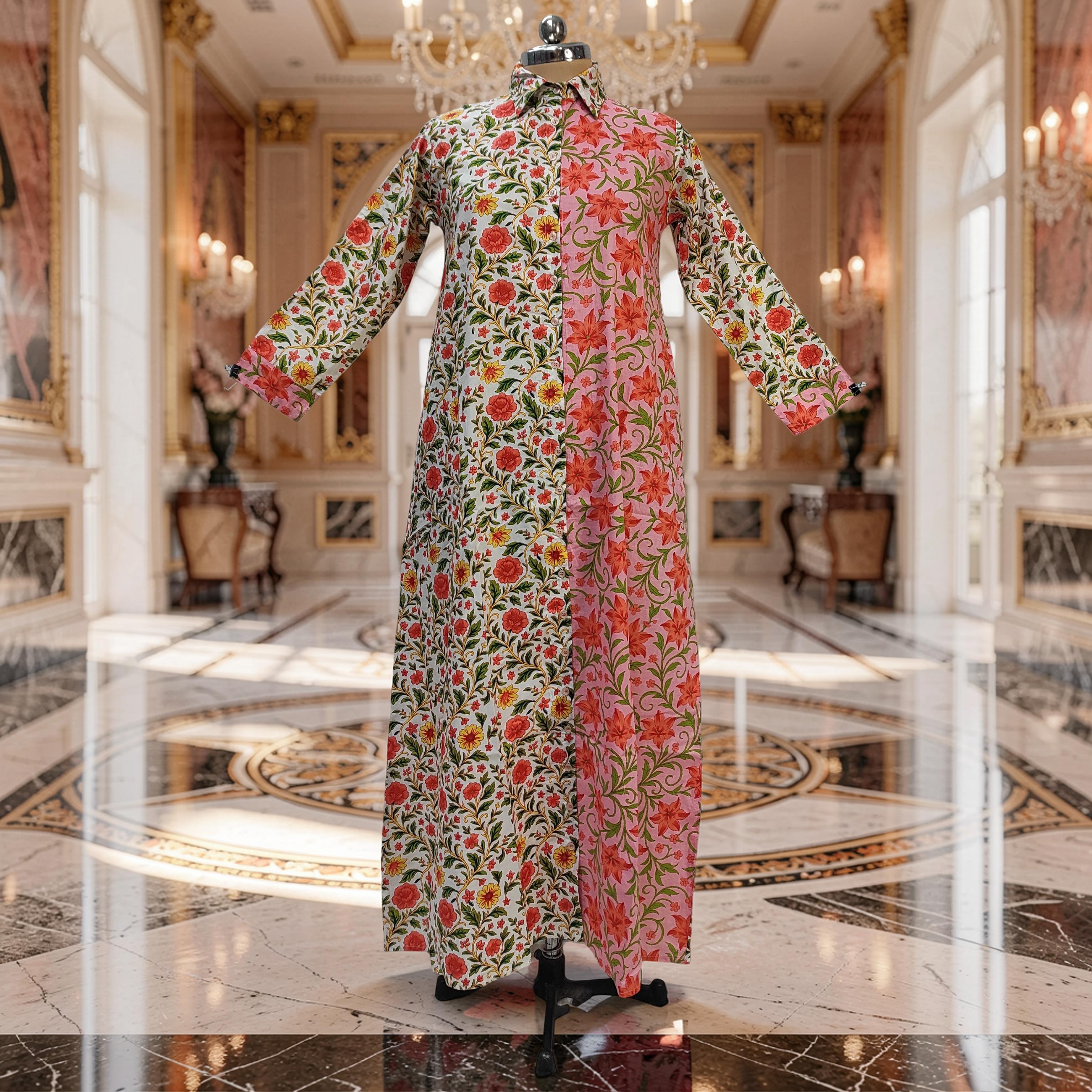 S-M Singapore Cotton Dress Jalabiya 57" Long 25303-1325 JP
