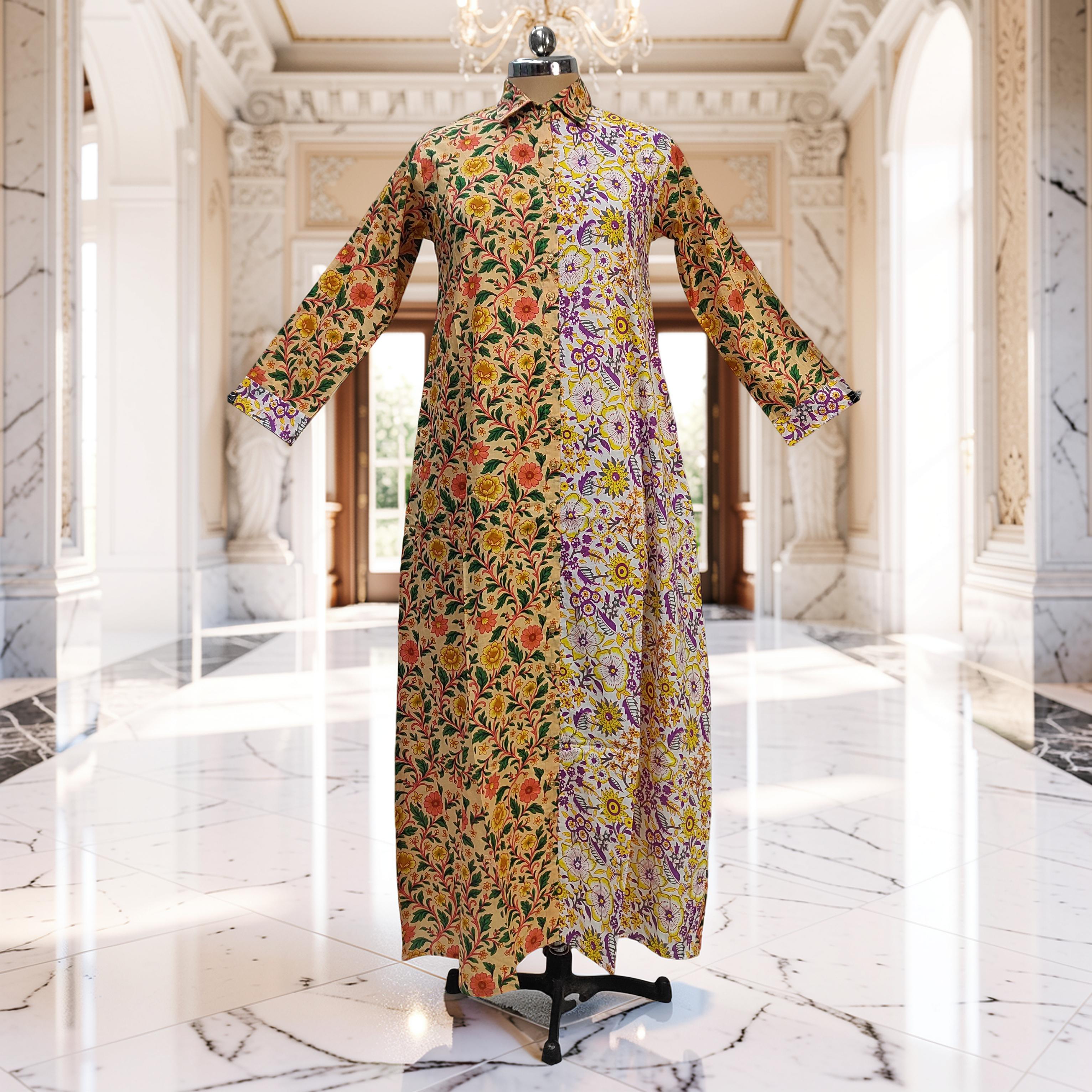 S-M Singapore Cotton Dress Jalabiya 57" Long 25304-1325 JP