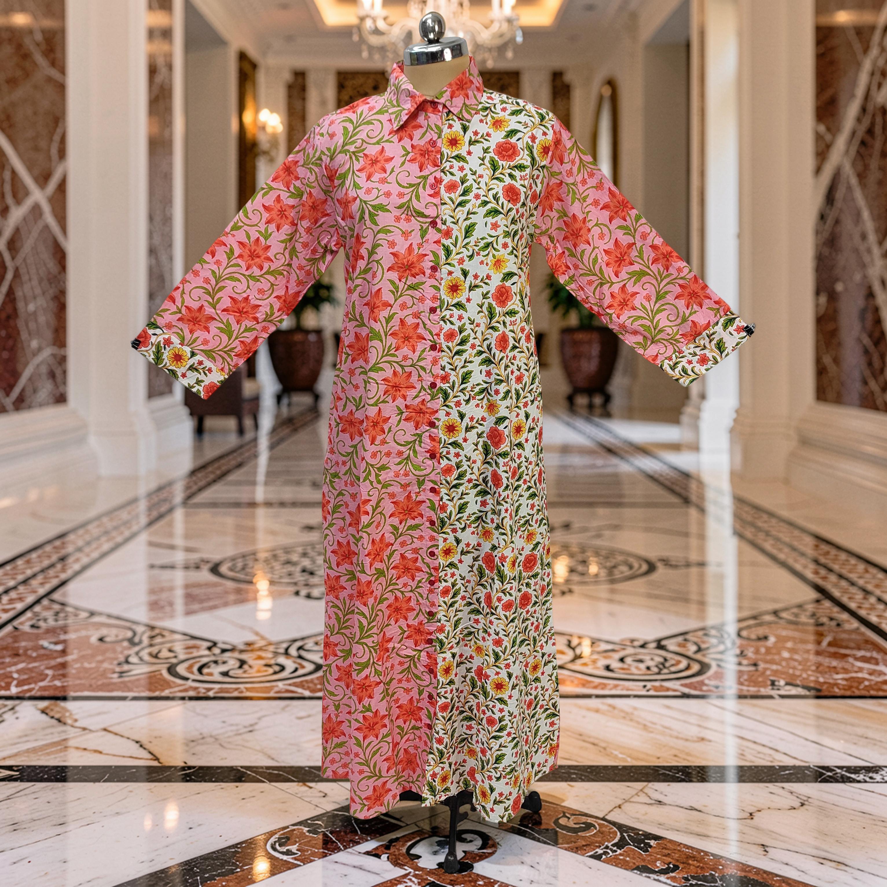 L-XL Singapore Cotton Dress Jalabiya 57" Long 25307-1325 JP