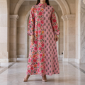 L/XL Singapore Printed Cotton Dress 57" Long Jalabiya 25312-1325 JP