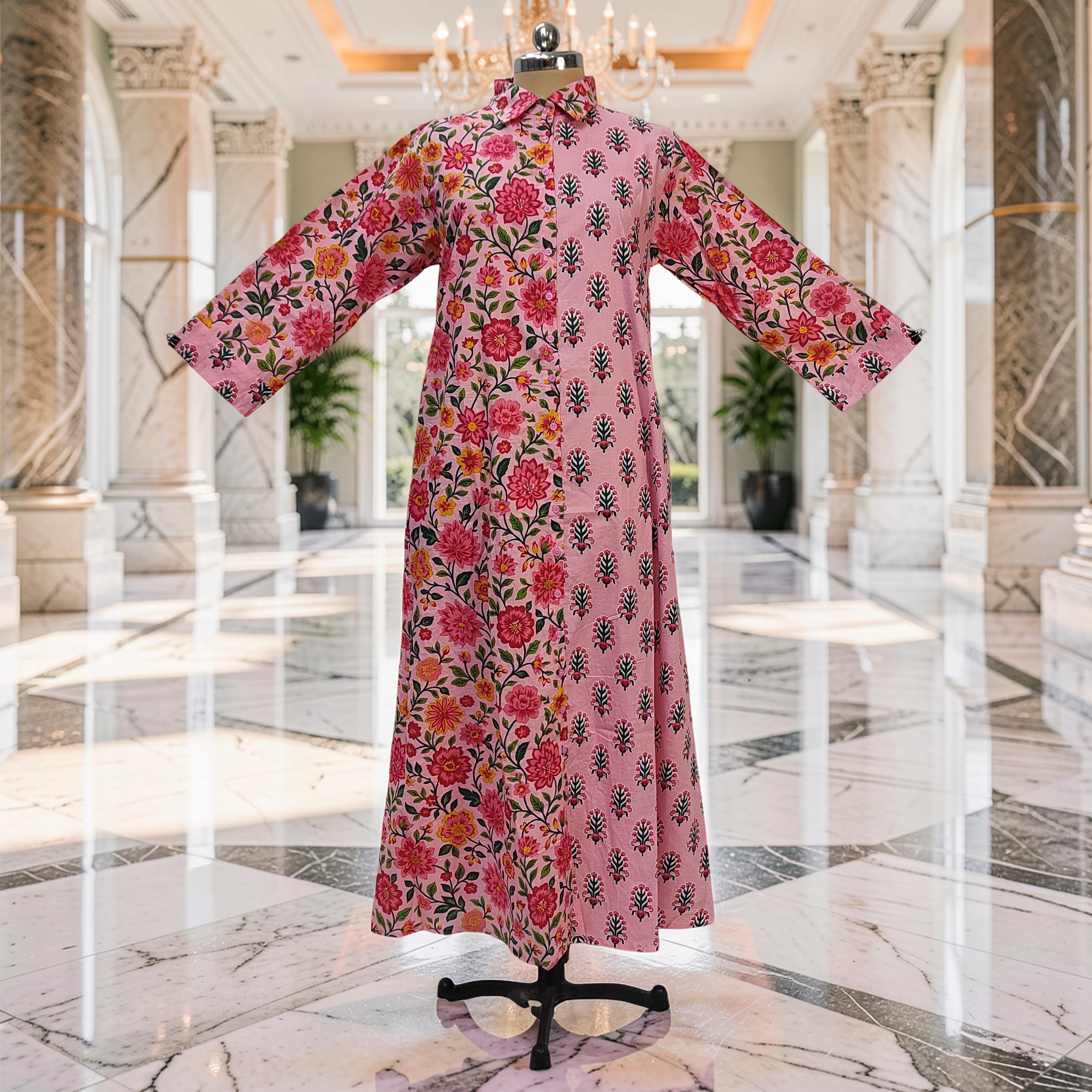 2XL-3XL Singapore Cotton Dress Jalabiya 57" Long 25318-1325 JP
