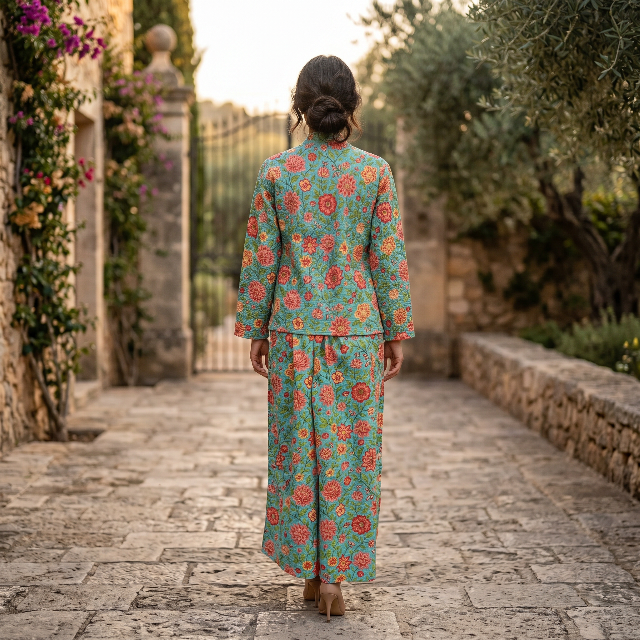 S-M Cotton Jacket & Jalabiya Set length 57” Long 25391-1353 JP