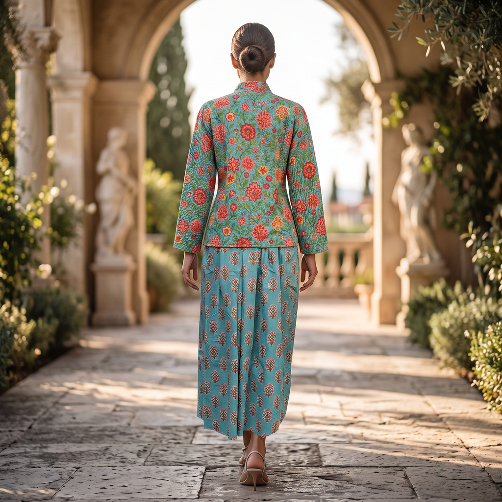 L-XL Cotton Jacket & Jalabiya Set length 57” Long 25392-1353 JP