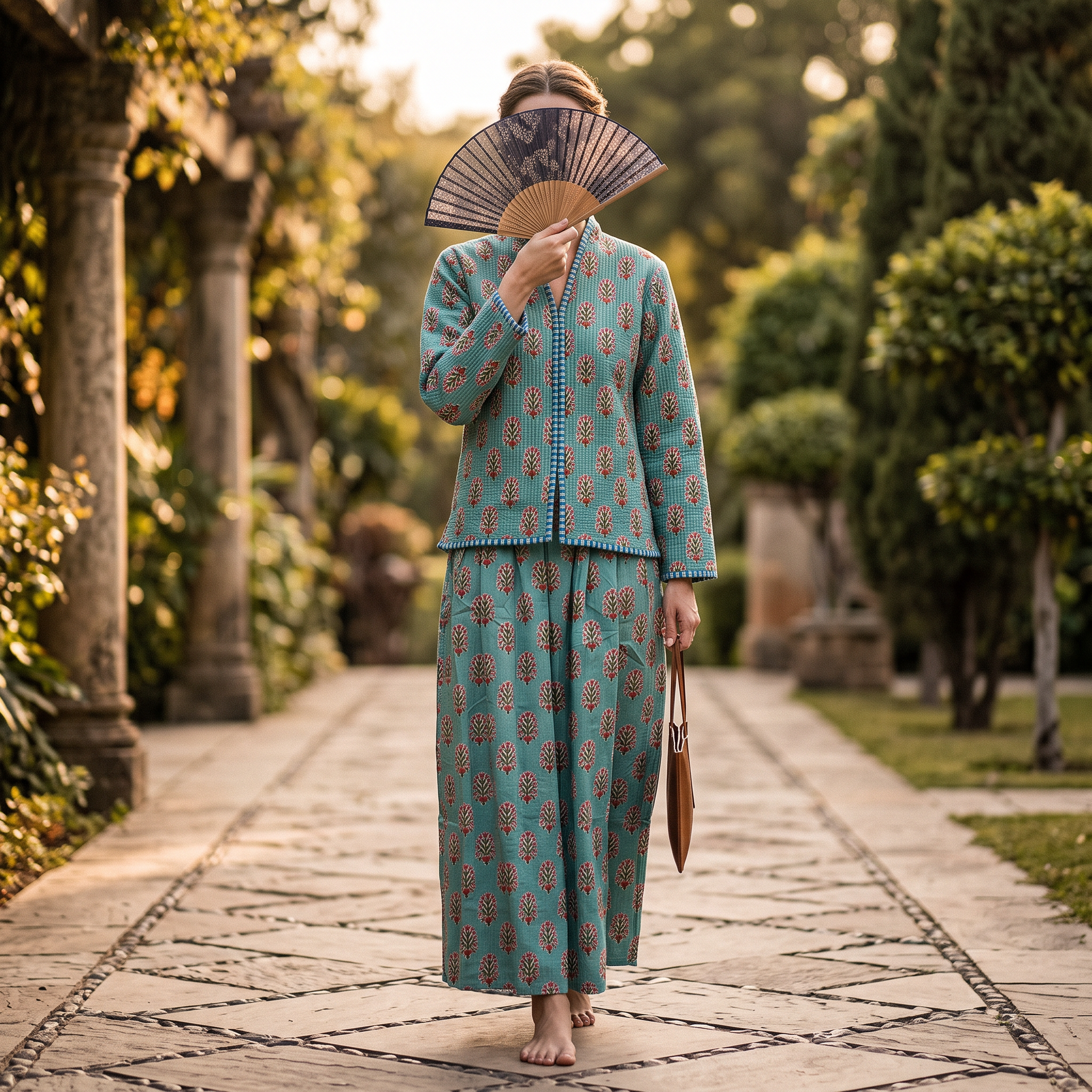 L-XL Cotton Jacket & Jalabiya Set length 57” Long 25392-1353 JP