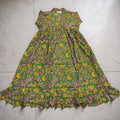 8-9 Year Amani Printed Cotton Girls Dress 42" Short Sleeves Jalabiya 25469-1399 JP