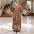 S-M Anam Printed Cotton Dress 57" Long Jalabiya 25500-1329 JP