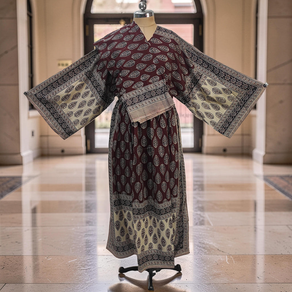 S-M Anam With Sheila Printed Cotton Dress 57" Long Jalabiya 25502-1329 JP