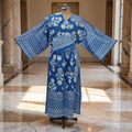 S-M Anam With Sheila Printed Cotton Dress 57" Long Jalabiya 25504-1329 JP