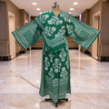 S-M Anam With Sheila Printed Cotton Dress 57" Long Jalabiya 25509-1330 JP