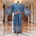 XS-S Anam With Sheila Printed Cotton Dress 54" Long Jalabiya 25548-1336 JP
