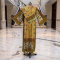 XS-S Amber With Sheila Printed Cotton Dress 54" Long Jalabiya 25556-1336 JP