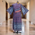 S-M Amber With Sheila Printed Cotton Dress 57" Long Jalabiya 25581-1339 JP