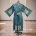 2XL-3XL Amber With Sheila Printed Cotton Dress 57" Long Jalabiya 25619-1342 JP