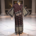2XL-3XL Amber With Sheila Printed Cotton Dress 57" Long Jalabiya 25625-1343 JP