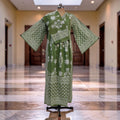 2XL-3XL Amber With Sheila Printed Cotton Dress 57" Long Jalabiya 25632-1343 JP