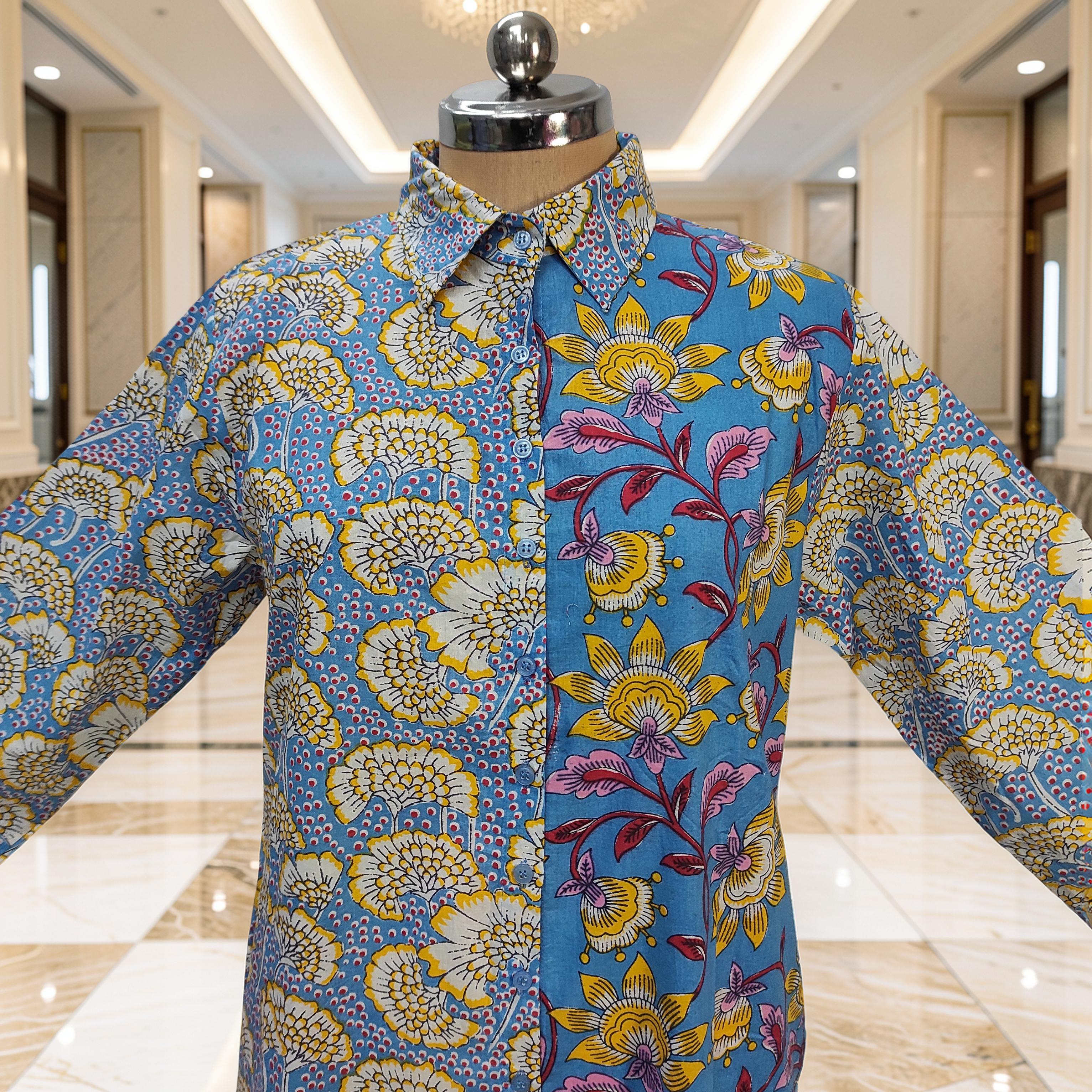 2XL-3XL Singapore With Sheila Printed Cotton Dress 57" Long Jalabiya 25644-1347 JP
