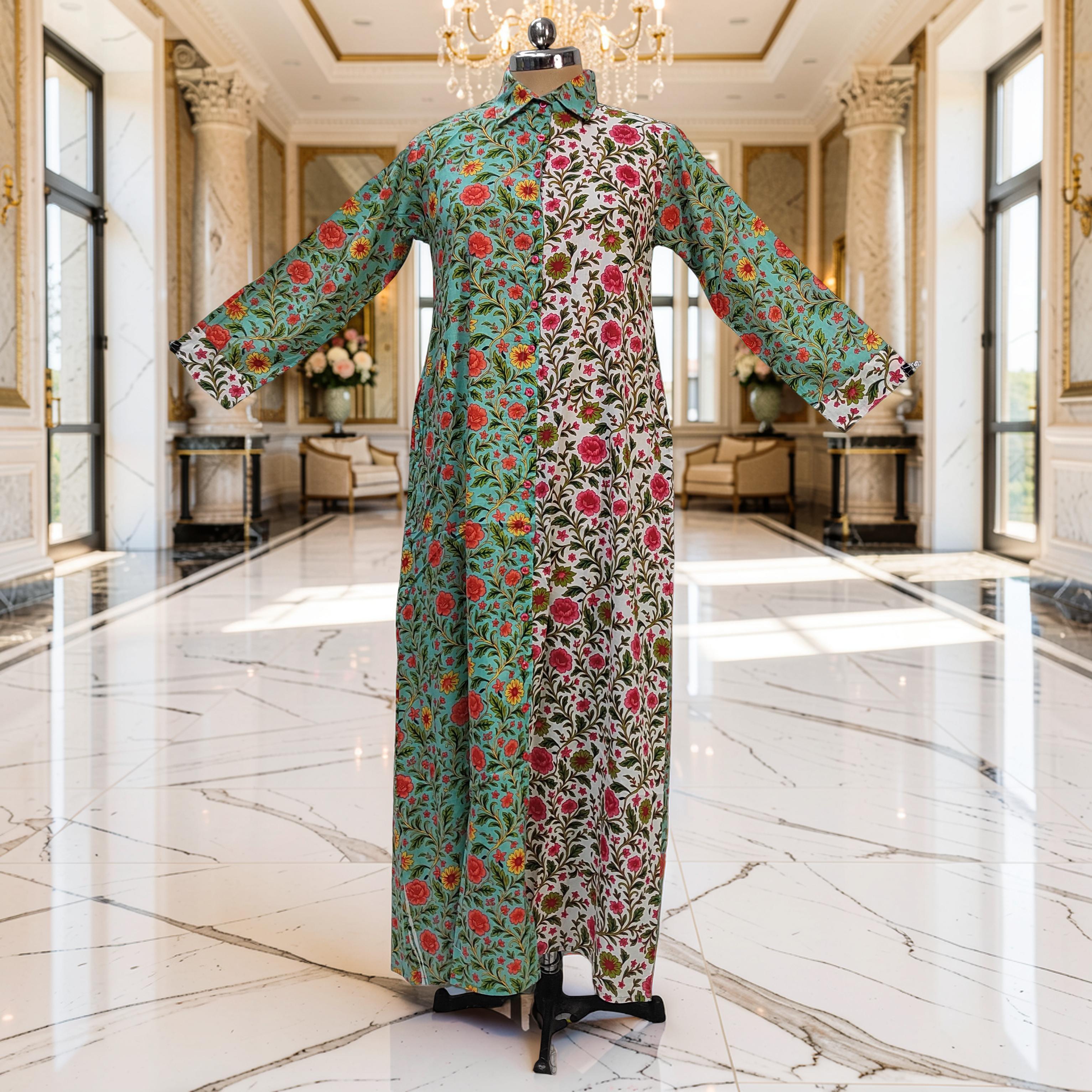 L-XL Singapore Cotton Dress Jalabiya 57" Long 25667-1345 JP