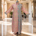 XS-S Singapore Printed Cotton Dress 54" Long Jalabiya 25677-1349 JP