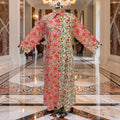 S-M Singapore Printed Cotton Dress 57" Long Jalabiya 25685-1349 JP