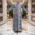 XS-S Singapore Printed Cotton Dress 54" Long Jalabiya 25689-1350 JP