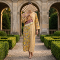 Singapore With Sheila Printed Cotton Dress Long Jalabiya 25707-1352 JP