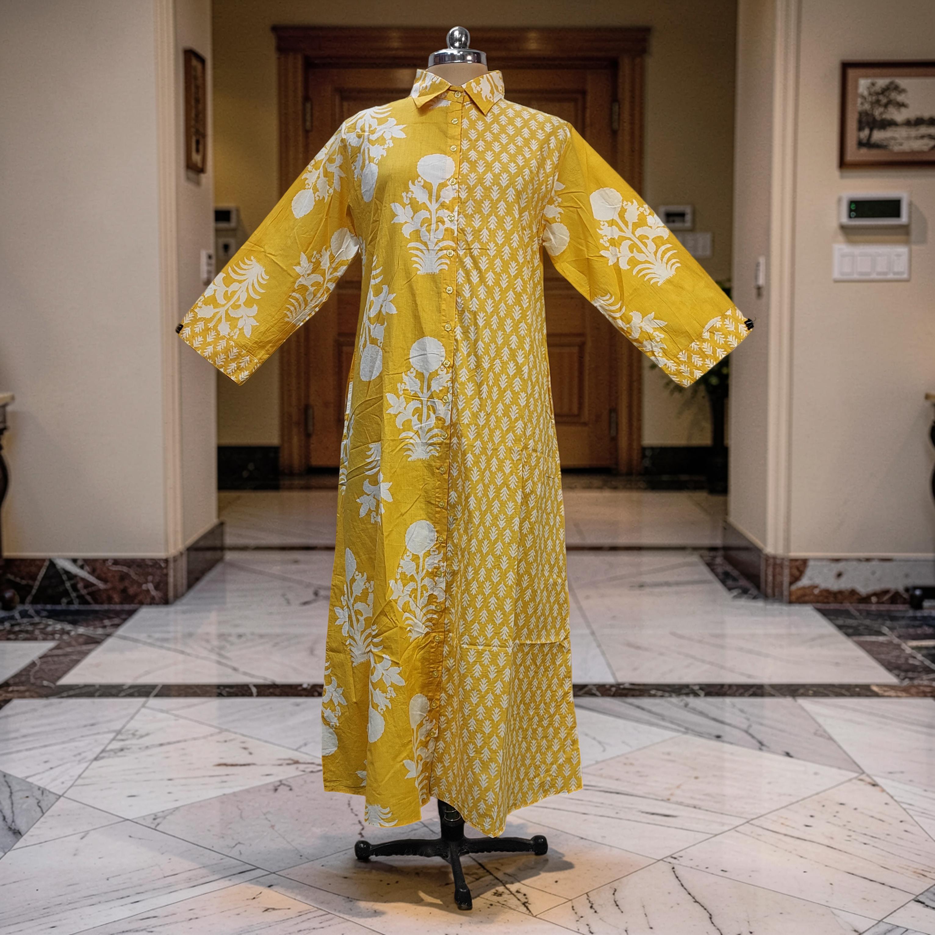 L-XL Singapore With Sheila Cotton Dress Jalabiya 57" Long 25715-1355 JP