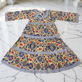 4-5 Year Huda Printed Cotton Girls Dress 34" Long Jalabiya 25735-1359 JP