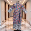 XS-S Ana Printed Cotton Dress 54" Long Jalabiya 25773-1365 JP