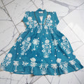 2-3 Year Amani Printed Cotton Girls Dress 30'' Short Sleeves Jalabiya 25789-1399 JP