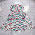 2-3 Year Amani Printed Cotton Girls Dress 30'' Short Sleeves Jalabiya 25791-1399 JP