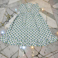 4-5 Year Amani Printed Cotton Girls Dress 34" Short Sleeves Jalabiya 25796-1399 JP