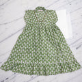 4-5 Year Amani Printed Cotton Girls Dress 34" Short Sleeves Jalabiya 25797-1399 JP
