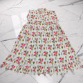6-7 Year Amani Printed Cotton Girls Dress 38" Short Sleeves Jalabiya 25804-1399 JP