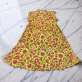 6-7 Year Amani Printed Cotton Girls Dress 38" Short Sleeves Jalabiya 25805-1399 JP