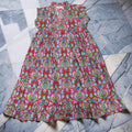 6-7 Year Amani Printed Cotton Girls Dress 38" Short Sleeves Jalabiya 25814-1399 JP