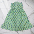 6-7 Year Amani Printed Cotton Girls Dress 38" Short Sleeves Jalabiya 25819-1399 JP