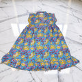 6-7 Year Amani Printed Cotton Girls Dress 38" Short Sleeves Jalabiya 25823-1399 JP