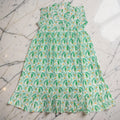 6-7 Year Amani Printed Cotton Girls Dress 38" Short Sleeves Jalabiya 25827-1399 JP