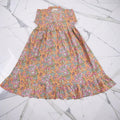6-7 Year Amani Printed Cotton Girls Dress 38" Short Sleeves Jalabiya 25828-1399 JP