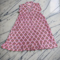 6-7 Year Amani Printed Cotton Girls Dress 38" Short Sleeves Jalabiya 25829-1399 JP