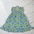 6-7 Year Amani Printed Cotton Girls Dress 38" Short Sleeves Jalabiya 25830-1399 JP