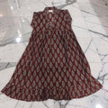 6-7 Year Amani Printed Cotton Girls Dress 38" Short Sleeves Jalabiya 25831-1399 JP