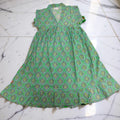 6-7 Year Amani Printed Cotton Girls Dress 38" Short Sleeves Jalabiya 25837-1399 JP