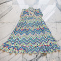 6-7 Year Amani Printed Cotton Girls Dress 38" Short Sleeves Jalabiya 25838-1399 JP