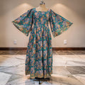 L/XL Elzina Printed Cotton Dress 57" Long Jalabiya 26023-1377 JP