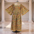 L/XL Elzina Printed Cotton Dress 57" Long Jalabiya 26037-1381 JP