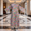 XS/S Khadijah Printed Cotton Dress 54"Long Jalabiya 26057-1399 JP